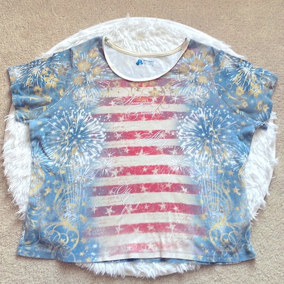 Holiday Editions Patriotic 4th of July Fireworks Shirt - Picture 1 of 6